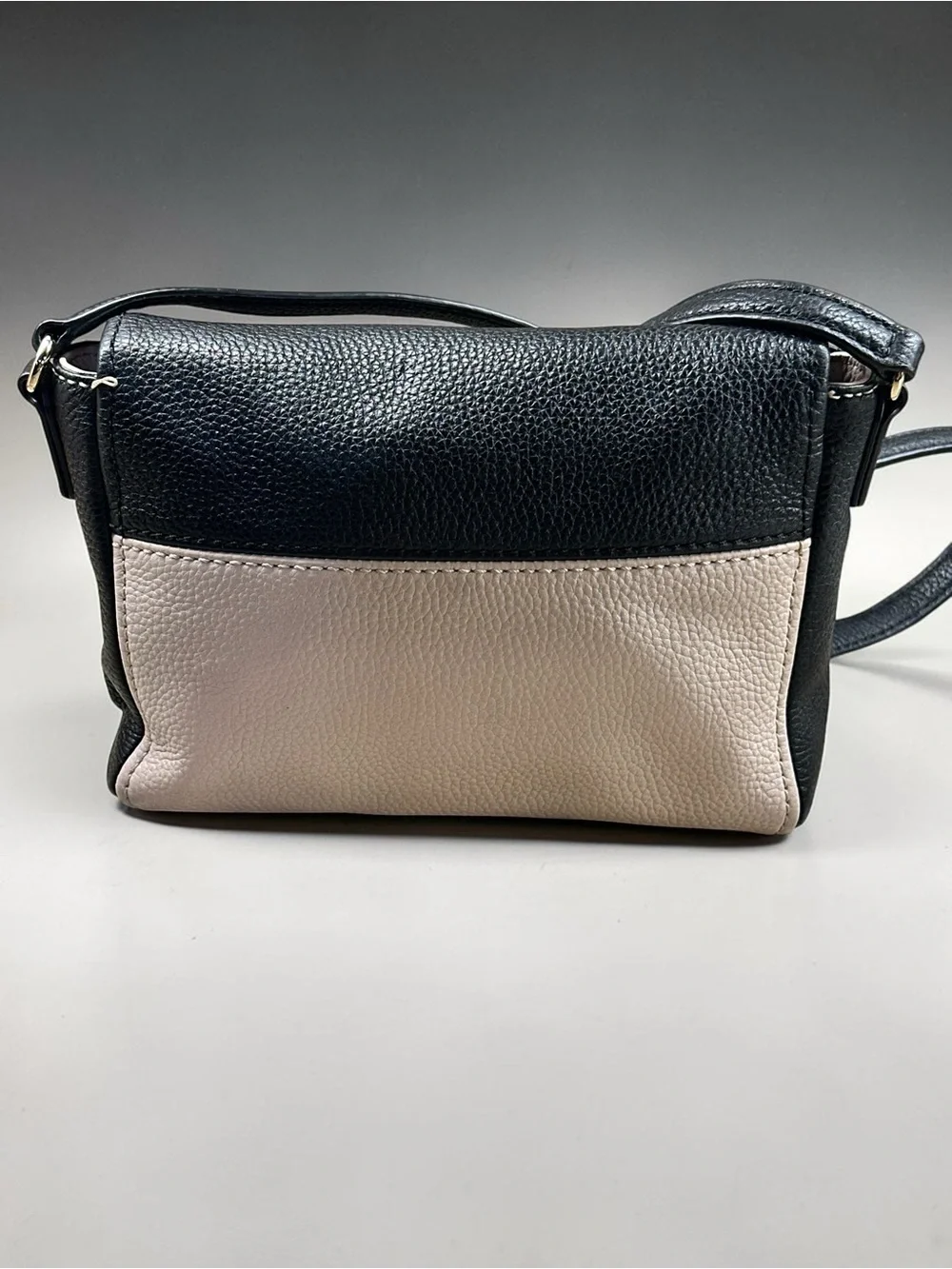 Kate Spade Cobble Hill Mini Toddy Leather Crossbody Bag Black/Cream